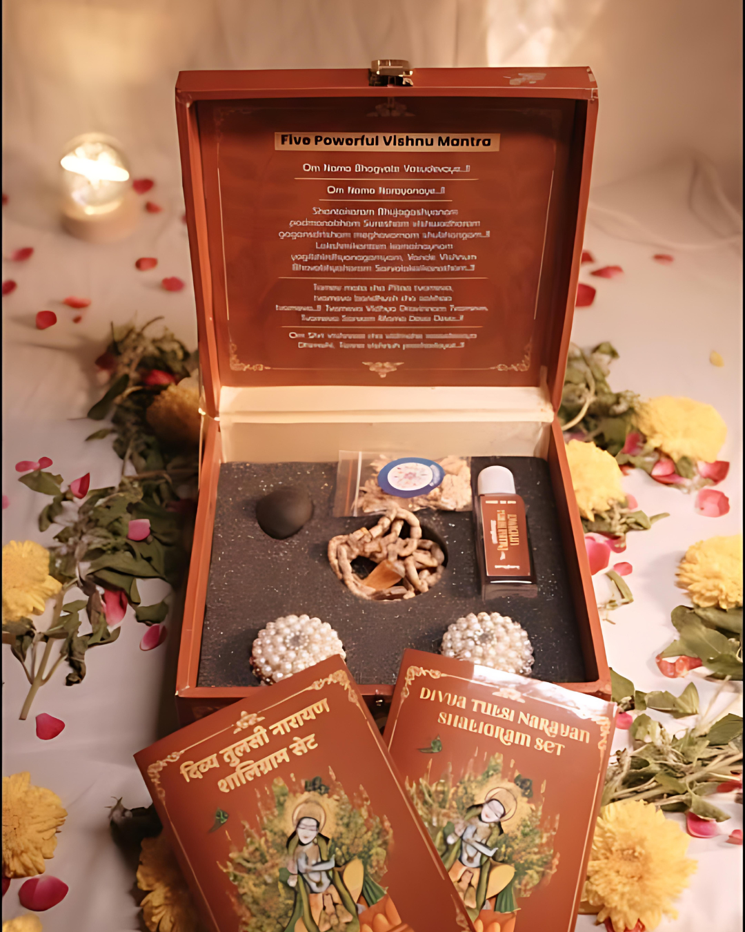 Divya Tulsi Narayan Shaligram Set