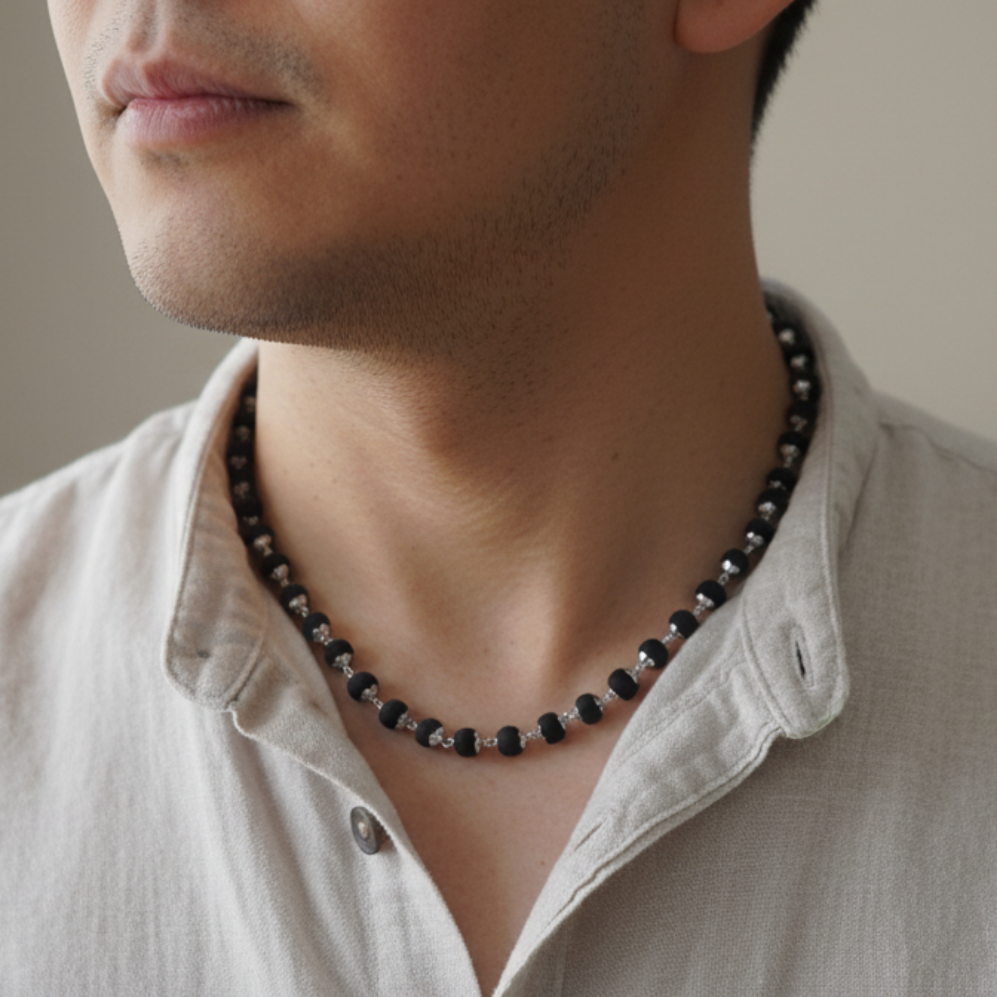 Ebony Mala - Karungali Malai (8mm)